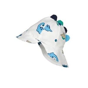 Size 40 cm Baby Hat Mayoral Kids Dinosaur Hat - White and Blue